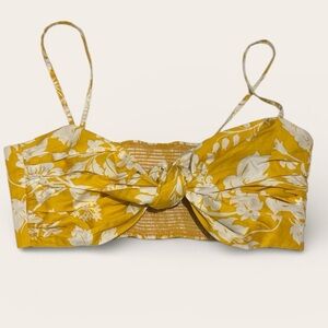 AMUR Printed Square Neckline Crop Top new with tags medium boho chic